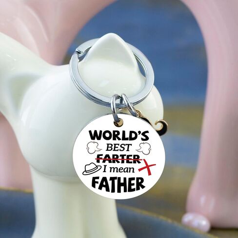Fathers DayGift for Dad Funny Dad Gifts from Daughter Son Best Dads Ever Gift Keychain Cool Father's Day Birthday Gift in Saudi Arabia
