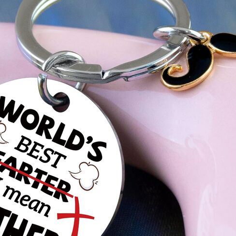 Fathers DayGift for Dad Funny Dad Gifts from Daughter Son Best Dads Ever Gift Keychain Cool Father's Day Birthday Gift in Saudi Arabia