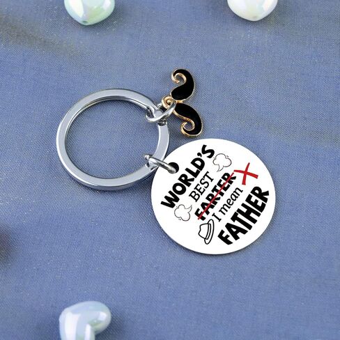 Fathers DayGift for Dad Funny Dad Gifts from Daughter Son Best Dads Ever Gift Keychain Cool Father's Day Birthday Gift in Saudi Arabia