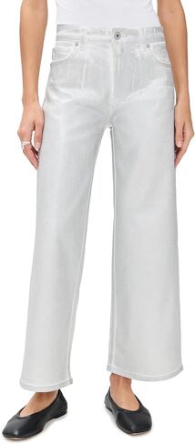 ALMOSTGOLF AG Women's Saige Wide Leg Crop Jeans in Saudi Arabia