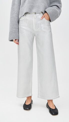 ALMOSTGOLF AG Women's Saige Wide Leg Crop Jeans in Saudi Arabia