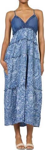 DEAR JOHN Vicky Spaghetti Strap Paisley Print Maxi Dress for Women in Saudi Arabia