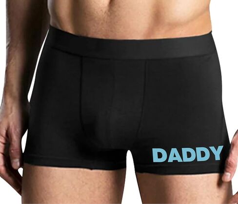 Knaughty Knickers Daddy Black Mens Boxer Brief Adult Fun Design in Kuwait