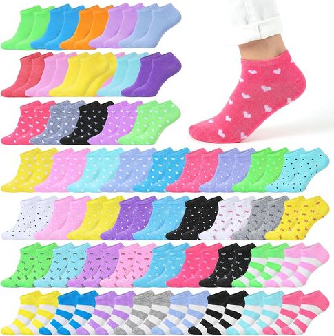 50Pairs Low Cut Ankle Socks for Women Athletic Bulk Socks No Show Womens Sock Lightweight Breathable Sock for Running Casual Outdoor Activities in Saudi Arabia