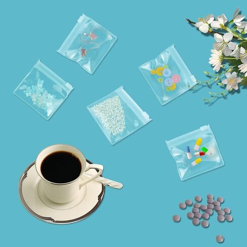 12PCS Pill Pouch Bags Zipper Pill Bag Set Reusable Pill Bag Clear Plastic Medicine Organizer Pouch Self Sealing Medicine Bag with Sliding Lock for Pills and Small Items EVA Medicine Bag in Kuwait