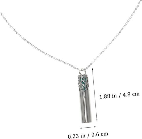 Essential Oil Aromatherapy Diffuser Locket with Color Refill Pads and Chain Unique Cylindrical Design for Scented Oil Enthusiasts Present for Any Occasion in Kuwait