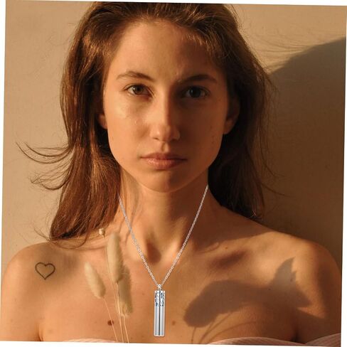 Essential Oil Aromatherapy Diffuser Locket with Color Refill Pads and Chain Unique Cylindrical Design for Scented Oil Enthusiasts Present for Any Occasion in Kuwait