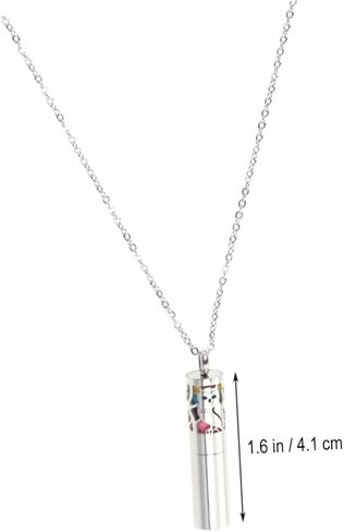 Essential Oil Aromatherapy Diffuser Locket with Color Refill Pads and Chain Unique Cylindrical Design for Scented Oil Enthusiasts Present for Any Occasion in Kuwait