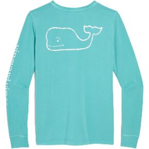 Vineyard Vines Women's Women's Garment-Dyed Vintage Whale Long-Sleeve Pocket Tee in Saudi Arabia