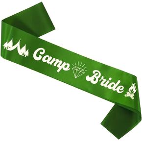 Wedding Bridal Sash, Camping Bachelorette Party Decorations, Vintage Sage Green Tribal Bridesmaid Sash for Bridal Shower, Engagement Wedding in Saudi Arabia