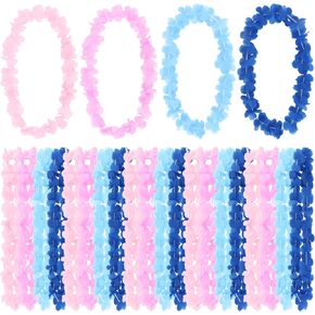 Semato 24 Pcs Hawaiian Leis Flower Necklace for Luau Party Holidays Carnival Themed Birthday Party Favors in Saudi Arabia