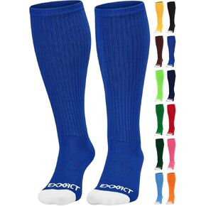 Exxact Sports Over the Calf Baseball Socks - Athletic Tube Socks for Football, Softball, Hockey, Youth & Adult Sizes in Saudi Arabia