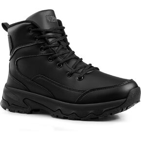 Non Slip Work Boots for Men Slip Resistant Shoes Food Service Chef Kitchen Waterproof Restaurant Working Boots Casual Leather Outdoor Walking Booties in Saudi Arabia