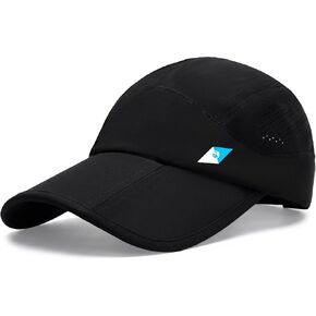 Seektop Foldable Baseball Cap UPF 50+ Long Brim Outdoor Hat 3-Panel Packable Travel Cap Quick-Dry Breathable for Men Women in Saudi Arabia
