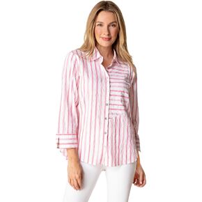 Habitat Clothes Hampton’s Stripe Montauk Shirt Coral - 11723 in Saudi Arabia