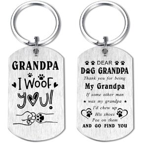 هدايا Laluminter Dog Grandpa - هدايا I Woof You Grandpa من كلب - هدية عيد الأب لجد الحيوانات الأليفة ذات الفراء in Kuwait