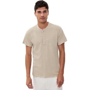rag & bone Men's Classic Flame Short Sleeve Henley Tee in Kuwait