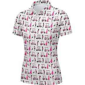 Womens Golf Shirt Funny Golf Shirts for Woman Short Sleeve Shirts for Tennis Golfer in Saudi Arabia