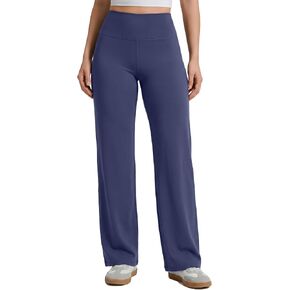 Straight Wide Leg Yoga Pants for Women High Waist Loose Stretch Athletic Work Pants Casual Lounge in Saudi Arabia