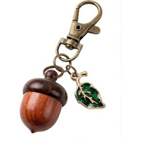 Rovian Keychain Pill Holder, Cute Acorn Small Pill Case, Waterproof Cottage Core Charm, Discrete Keychain Container, Mini Backpack Keychain for Women Purse Travel in Saudi Arabia