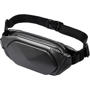 O-TBOST Carbon Fiber Crossbody Bag for Men Small Waist Fanny Pack for Travel Cycling in Saudi Arabia