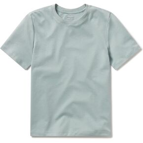 MON CHOU Women’s 100% Organic Pima Cotton T-Shirt Buttery Soft Midweight Not See-Through Pre-Washed Relaxed Fit Crew Neck Tee in Saudi Arabia