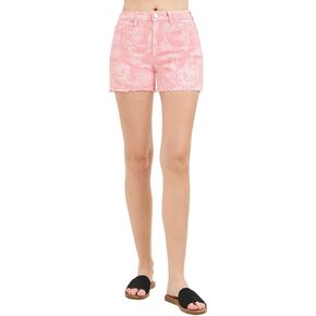 Risen Jeans Women's High Rise Floral Printed Taffy Shorts in Saudi Arabia