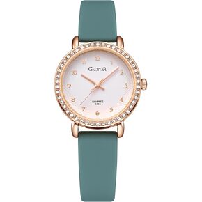 Women's Quartz Watch, Crystal Rhinestone Bezel, Waterproof Analog Display, Ladies Variety Colors Silicon Jelly Casual Dress Wristwatch for Nurse in Saudi Arabia