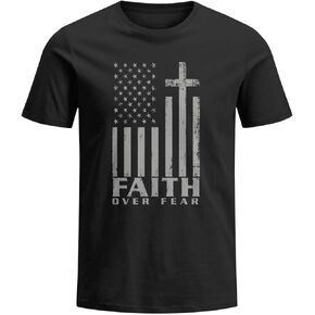 Faith Over Fear Shirt Christian Gifts for Men in Saudi Arabia