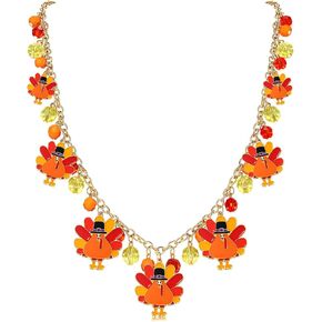 boderier Holiday Necklaces for Women Long Beaded Charm Necklace Pendant Holiday Festive Jewelry Necklace in Kuwait
