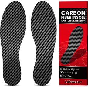 1 Pair Carbon Fiber Insole for Men & Women: 1.3mm Thick Rigid Shoe Insert Support Turf Toe, Foot Fractures, Hallux Rigidus & Limitus for Sports, Hiking, Trekking - Alternative to Post Op Shoe, 235mm in Saudi Arabia