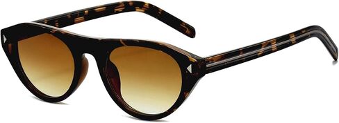 EYLRIM Retro Oval Cat Eye Sunglasses for Women Men Trendy Flat Top Narrow Cateye Shades UV400 Protection in Saudi Arabia