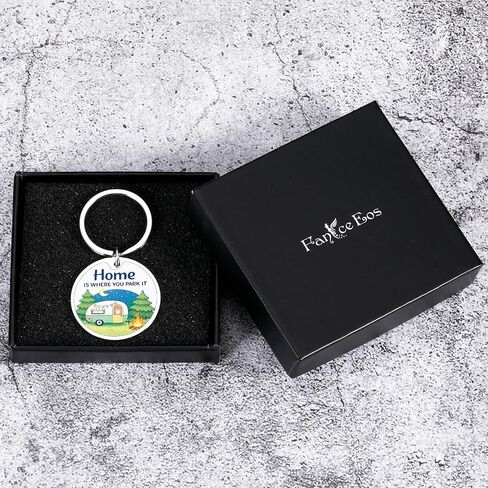 Fathers Day Camper Keychain for Dad Husband, Camping Gifts for Men, Camping Accessories for Rv Campers, Travel Accessories for Couples, Rv Gifts for Women Friend Birthday Christmas Stocking Stuffers in Kuwait