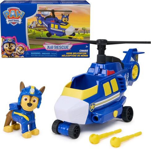 Paw Patrol: Air Rescue Chase Action Figure & Hero Helicopter Toy with Projectile Launcher & 2 Projectiles, Kids Toys for Boys & Girls Ages 3+ in Saudi Arabia