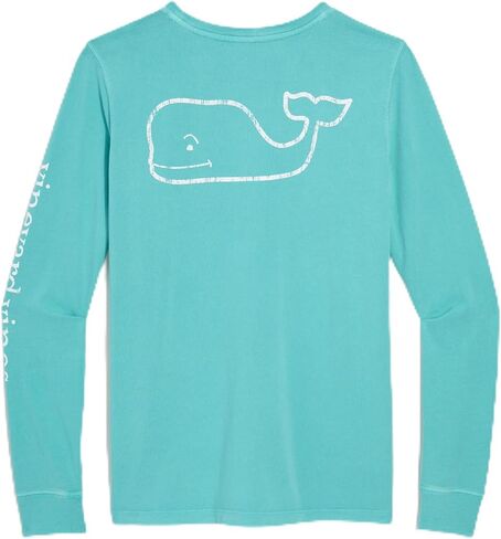 Vineyard Vines Women's Women's Garment-Dyed Vintage Whale Long-Sleeve Pocket Tee in Saudi Arabia