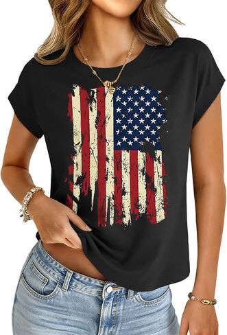 UNCLECAT Womens Crop Tops Cap Sleeve Cropped T Shirts Crewneck Loose Fit Short Sleeves Tees Summer Fashion Clothes in Saudi Arabia