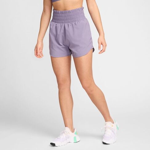 Nike One Women's Dri-FIT Ultra High-Waisted 3" Brief-Lined Shorts (Daybreak, DX6642-509) Size Small in Kuwait
