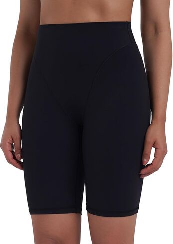 Sunzel Womens High Waisted Biker Shorts, V-Line Yoga Shorts for Women, Sculpting Studio Workout Shorts, 9" Inseam in Kuwait