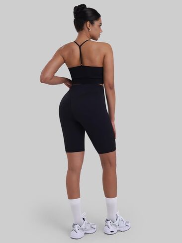 Sunzel Womens High Waisted Biker Shorts, V-Line Yoga Shorts for Women, Sculpting Studio Workout Shorts, 9" Inseam in Kuwait