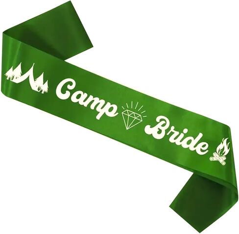 Wedding Bridal Sash, Camping Bachelorette Party Decorations, Vintage Sage Green Tribal Bridesmaid Sash for Bridal Shower, Engagement Wedding in Saudi Arabia