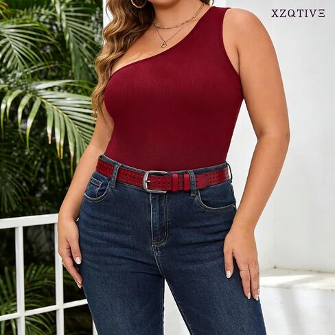 XZQTIVE Hollow Genuine Leather Belts for Women with Pin Buckle, Fashion Casual Waist Belt for Jeans Dress Pants - Black Buckle, Red, Fit Waist 26"-31" in Kuwait