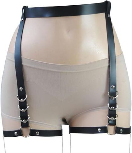 Punk Leather Waist Belt For Women Adjustable Y2k Gothic Thigh Body Chain Belt Accessories Jewelry For Girls in Kuwait