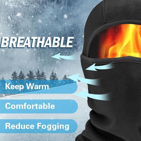 Balaclava Ski Mask for Men & Women - Winter Face Mask with Multiple Wear Styles - for Outdoor Sports & Cold Weather in Saudi Arabia