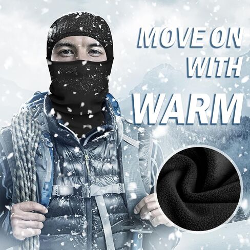 Balaclava Ski Mask for Men & Women - Winter Face Mask with Multiple Wear Styles - for Outdoor Sports & Cold Weather in Saudi Arabia