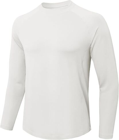Long Sleeve Workout Shirts for Men Moiture Wicking T-Shirt Quick Dry Athletic Active Tees in Kuwait