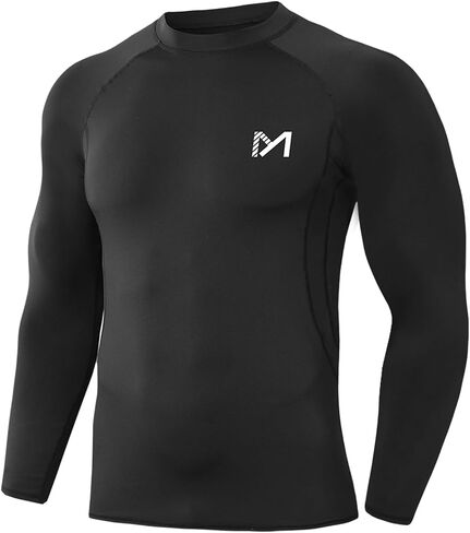 Long Sleeve Workout Shirts for Men Moiture Wicking T-Shirt Quick Dry Athletic Active Tees in Kuwait
