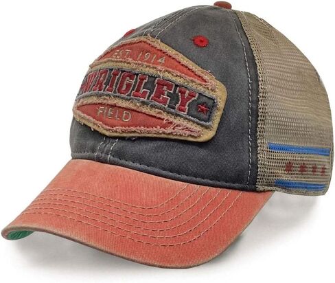Wrigley Field Adjustable Capital Snapback Trucker Cap Navy in Saudi Arabia