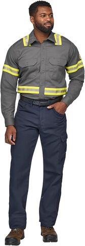 قميص Bulwark FR للرجال ذو الوزن المتوسط ​​Fr المعزز للرؤية in Kuwait