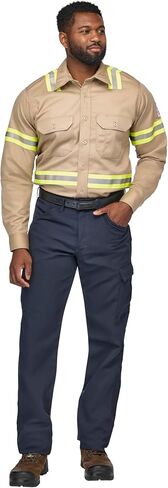 قميص Bulwark FR للرجال ذو الوزن المتوسط ​​Fr المعزز للرؤية in Kuwait