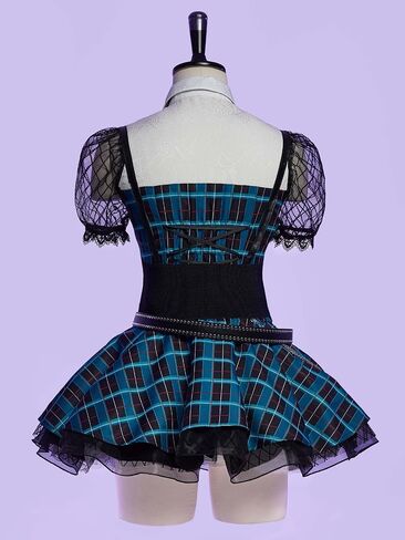 MEOWCOS Womens Gothic A-line Dress Holloween Cosplay Punk Dress Set in Kuwait